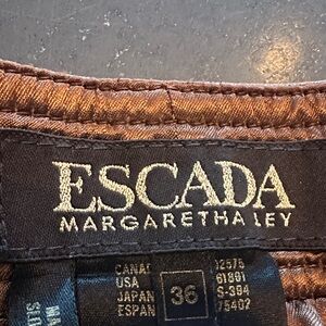 Escada Elegant Brown Fabric